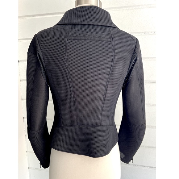 SHIRO SAKAI Neoprene Mesh Moto Jacket in Black - M - Picture 6 of 14